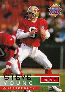 Steve Young San Francisco 49ers 1995 SkyBox Impact NFL #136